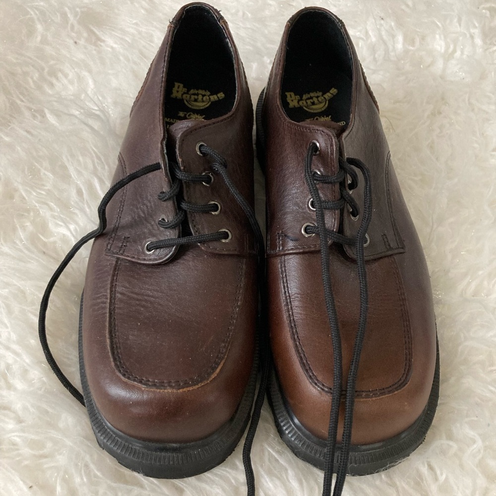 Dr. Martins Air Wair Leather Brown Men’s Shoes Sz 5 EUC